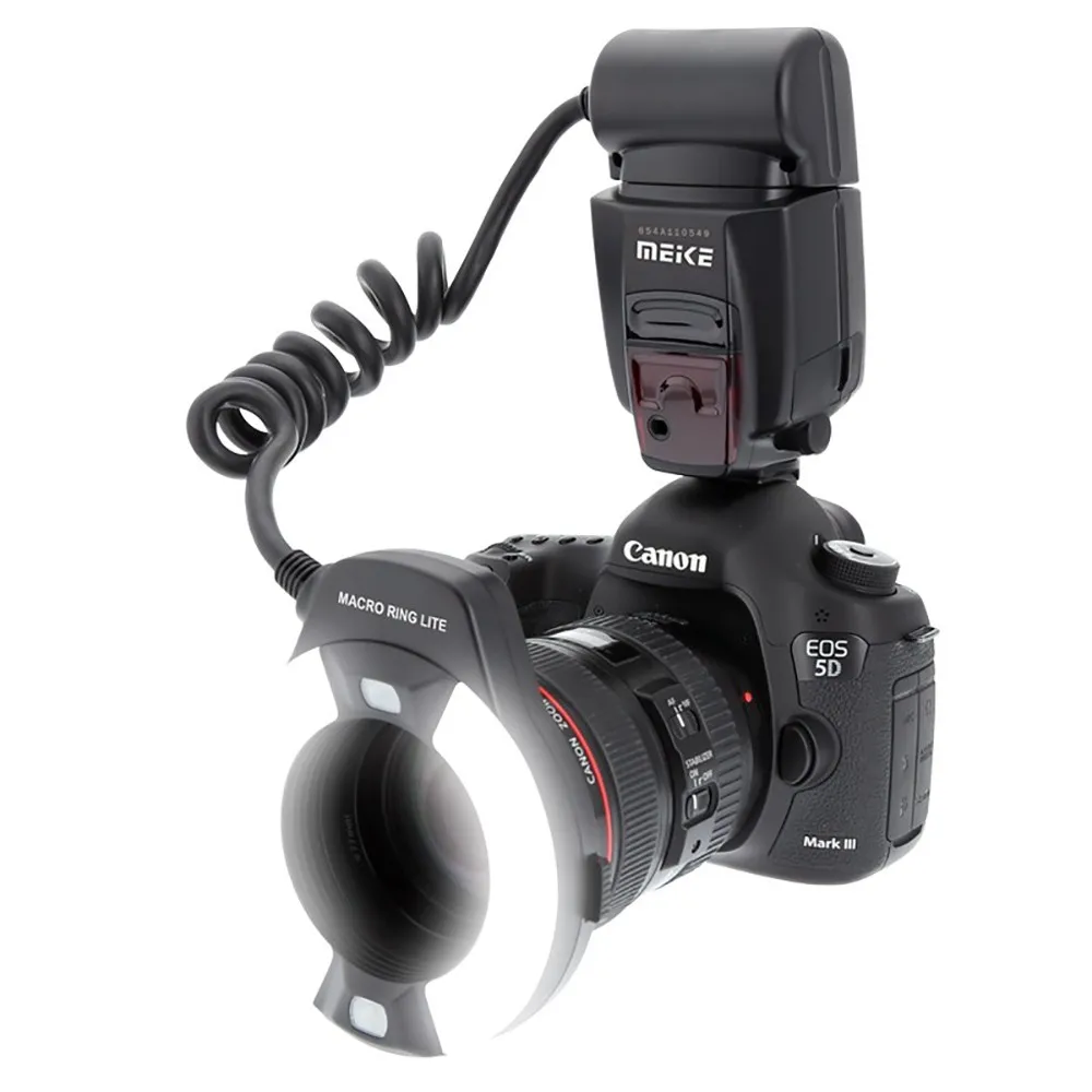 

Meike MK-14EXT MK-14-EXT ETTL Macro TTL Speedlite ring flash AF assist lamp For Canon 5D Mark II/7D/60D/600D/550D/500D Camera