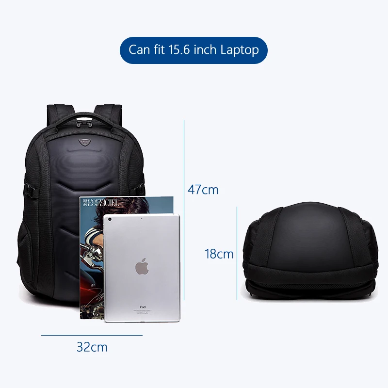 OZUKO Unisex Large capacity Travel Bag Waterproof Oxford Cloth Backpack 15.6 Inch Laptop Backpacks Fashion Schoolbag Mochilas