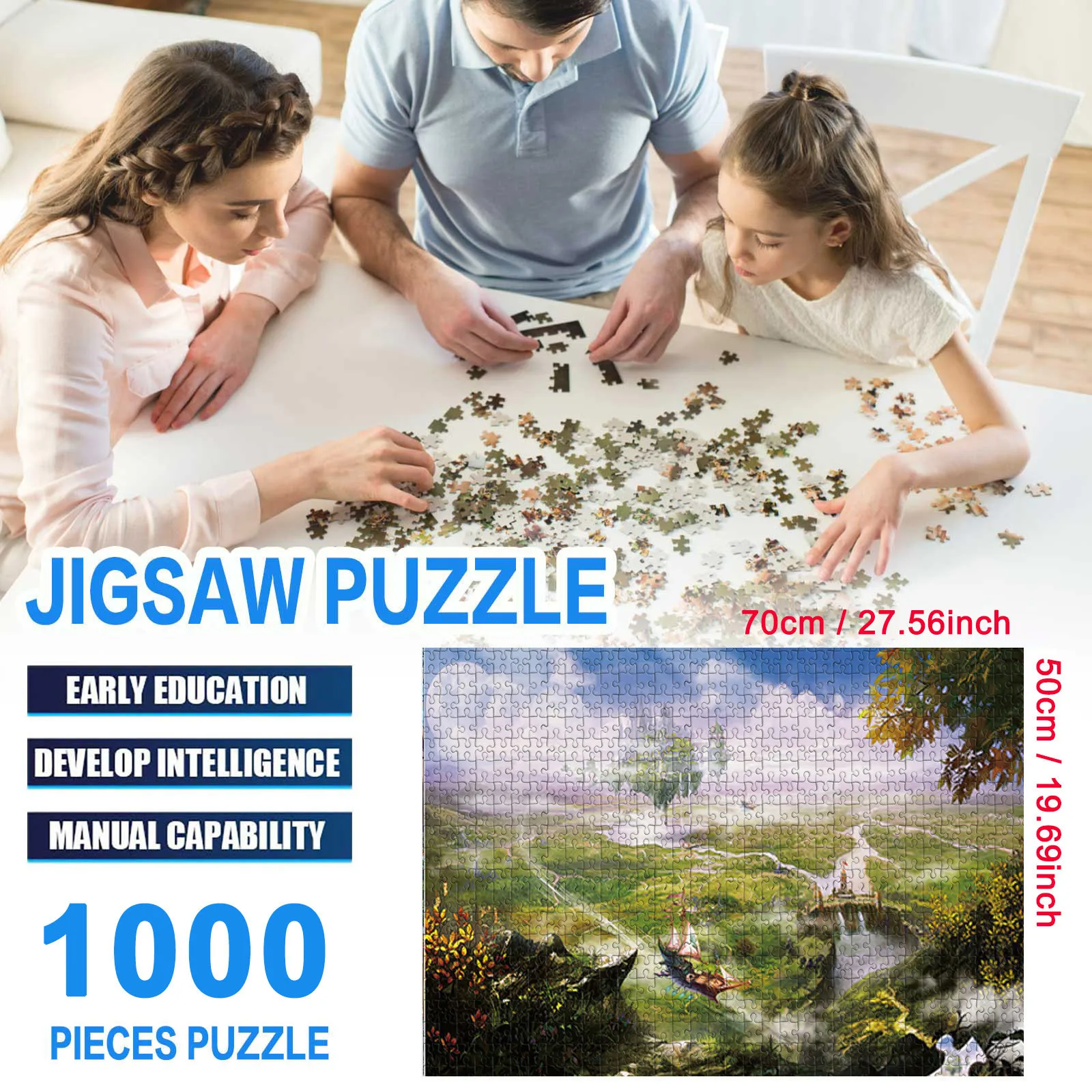 Puzzle 1000 Pieces Suspension Large Virtual Puzzle Games Montessori Adult And Children's Brain IQ Development Toys Festival Gift
Puzzle 1000 Pieces Suspension Large Virtual Puzzle Games Montessori Adult And Children's Brain IQ Development Toys Festival Gift