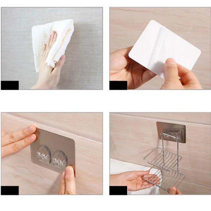 Punch-Free Silver Drain Double-Layer Sucker Soap Holder Creative Wall-Mounted Soap Holder Bathroom Shelf
Punch-Free Silver Drain Double-Layer Sucker Soap Holder Creative Wall-Mounted Soap Holder Bathroom Shelf