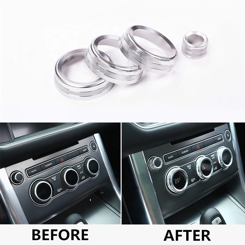 Car Volume Radio Button Knob Decorative Circle For Land Rover L405 4pcs Console Air Condition Knob Cover 2013-2017
Car Volume Radio Button Knob Decorative Circle For Land Rover L405 4pcs Console Air Condition Knob Cover 2013-2017