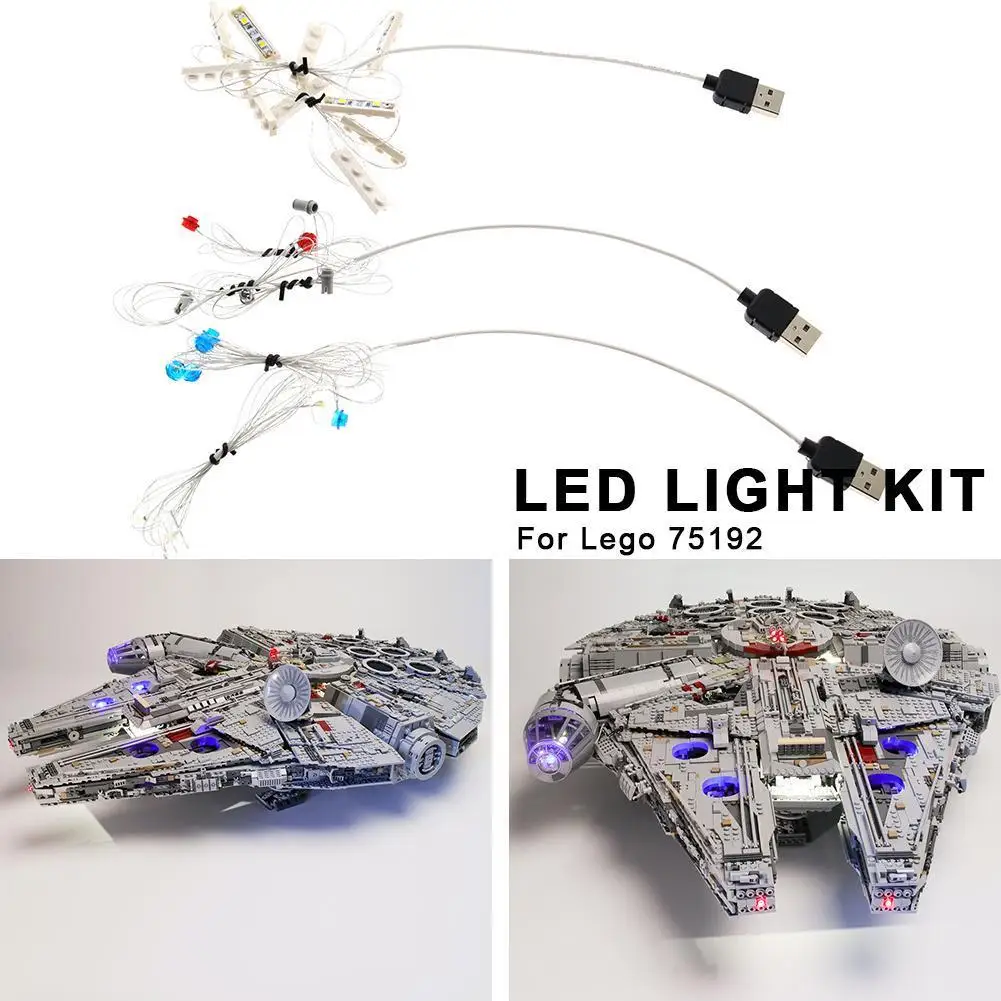 Совместим со строительным блоком Lego 75192 светильник ing 1 Millennium светодиодный