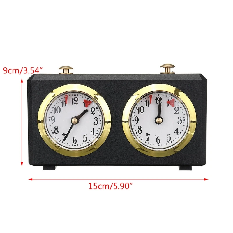 Chess Timer, Professional Chess Clock Game Timer Analogue Clock Chess Timer I-GO Count Up Count Down Timer, International