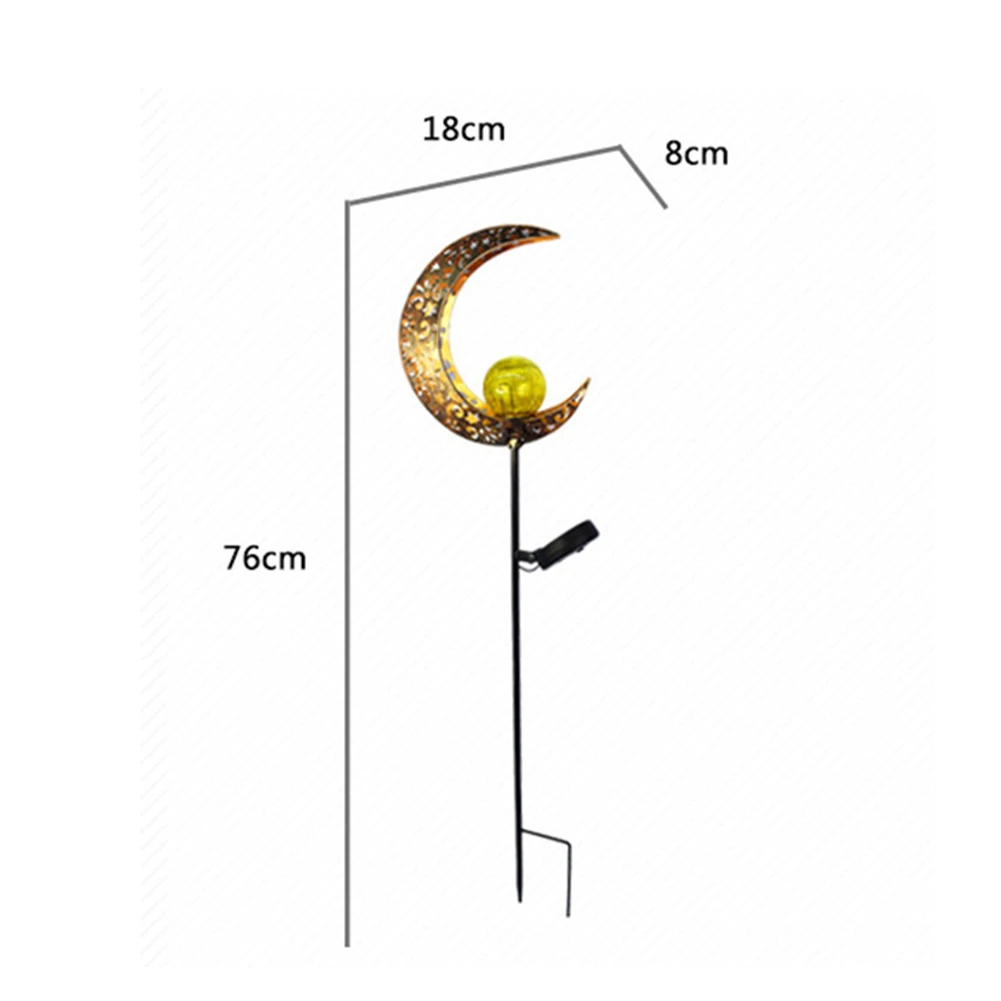 LED Solar Light Metallic Gold Hollow Moon Sun Outdoor Garden Lawn Stakes Lamps Yard Art For Home Courtyard Decoration
LED Solar Light Metallic Gold Hollow Moon Sun Outdoor Garden Lawn Stakes Lamps Yard Art For Home Courtyard Decoration
