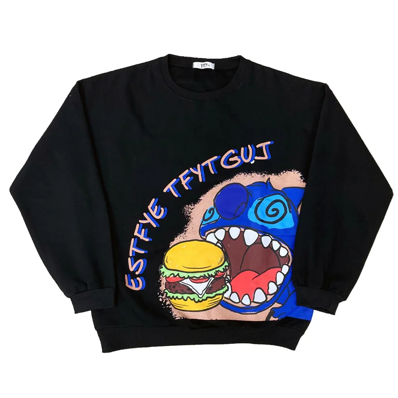 New Autumn Hoodie Women College Style Hoodie Cartoon Monster Burger Print Hoodie Loose Round Neck Pullover Casual Man Hoodie
New Autumn Hoodie Women College Style Hoodie Cartoon Monster Burger Print Hoodie Loose Round Neck Pullover Casual Man Hoodie