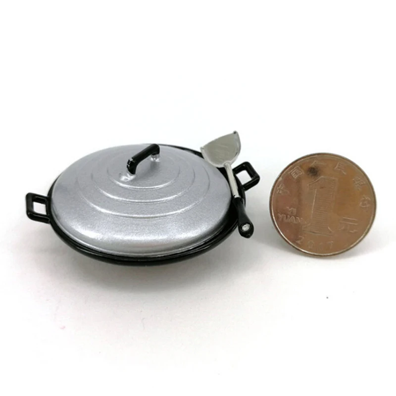 Hot Sale DIY Dollhouse Black Cooking Pan Pot For 1/12 Dollhouse Miniature Kitchen Cookware Accessories Kids Toys
Hot Sale DIY Dollhouse Black Cooking Pan Pot For 1/12 Dollhouse Miniature Kitchen Cookware Accessories Kids Toys