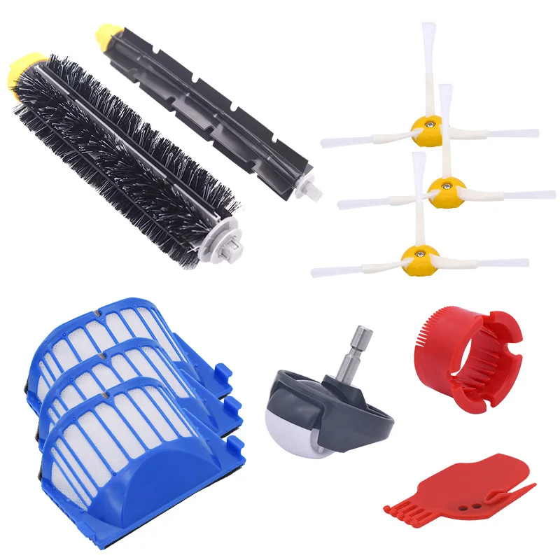 New Aerovac Filter , Side Brush , Bristles and Flexible Mixer Agitator for Irobot Roomba 600 610 620 625 630 650 660 
New Aerovac Filter , Side Brush , Bristles and Flexible Mixer Agitator for Irobot Roomba 600 610 620 625 630 650 660