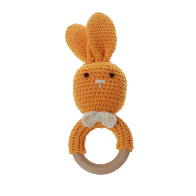 1PC Baby Rattle Toys Crochet Wooden Teething Ring Baby Teether Cot Hanging Toy
1PC Baby Rattle Toys Crochet Wooden Teething Ring Baby Teether Cot Hanging Toy