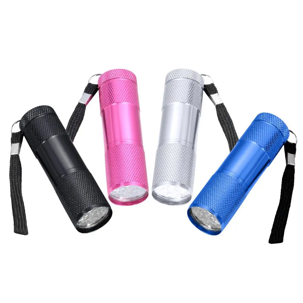 Mini UV Lamp Alloy Auminum 9 LED Lights Nail Dryer Manicure Tool Manicure Flashlight Flashlight
Mini UV Lamp Alloy Auminum 9 LED Lights Nail Dryer Manicure Tool Manicure Flashlight Flashlight