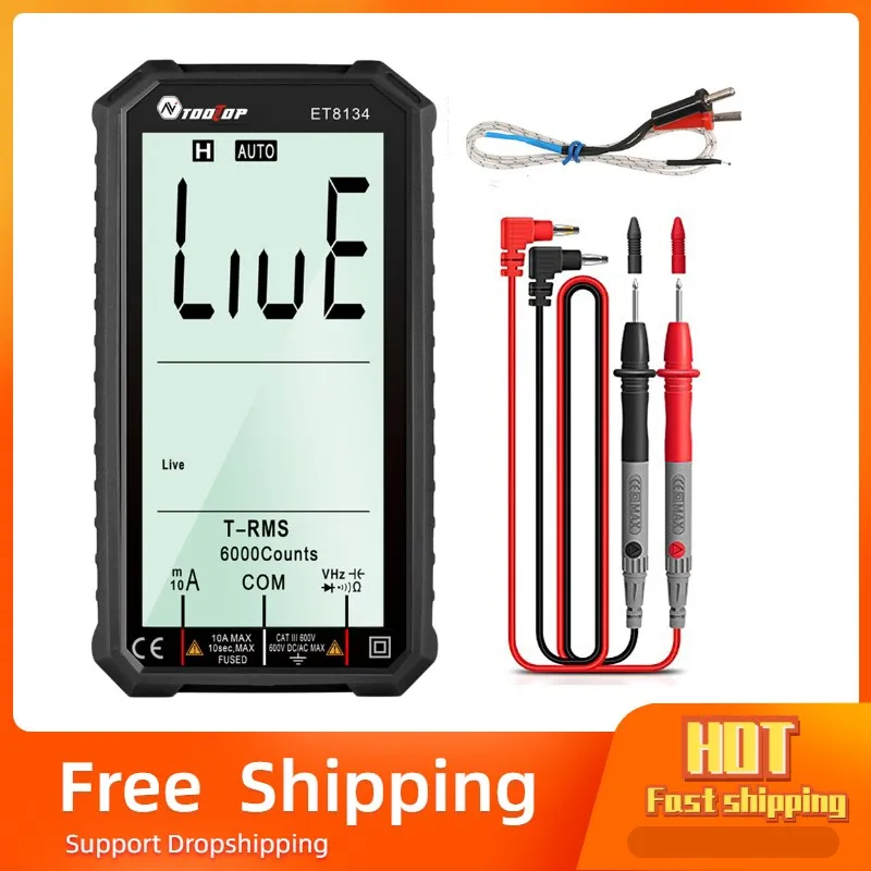 4.7 Inch LCD Multimeter Direct Current Voltage Current AC Voltage Current Measurement Capacitance Resistance Measuring
4.7 Inch LCD Multimeter Direct Current Voltage Current AC Voltage Current Measurement Capacitance Resistance Measuring