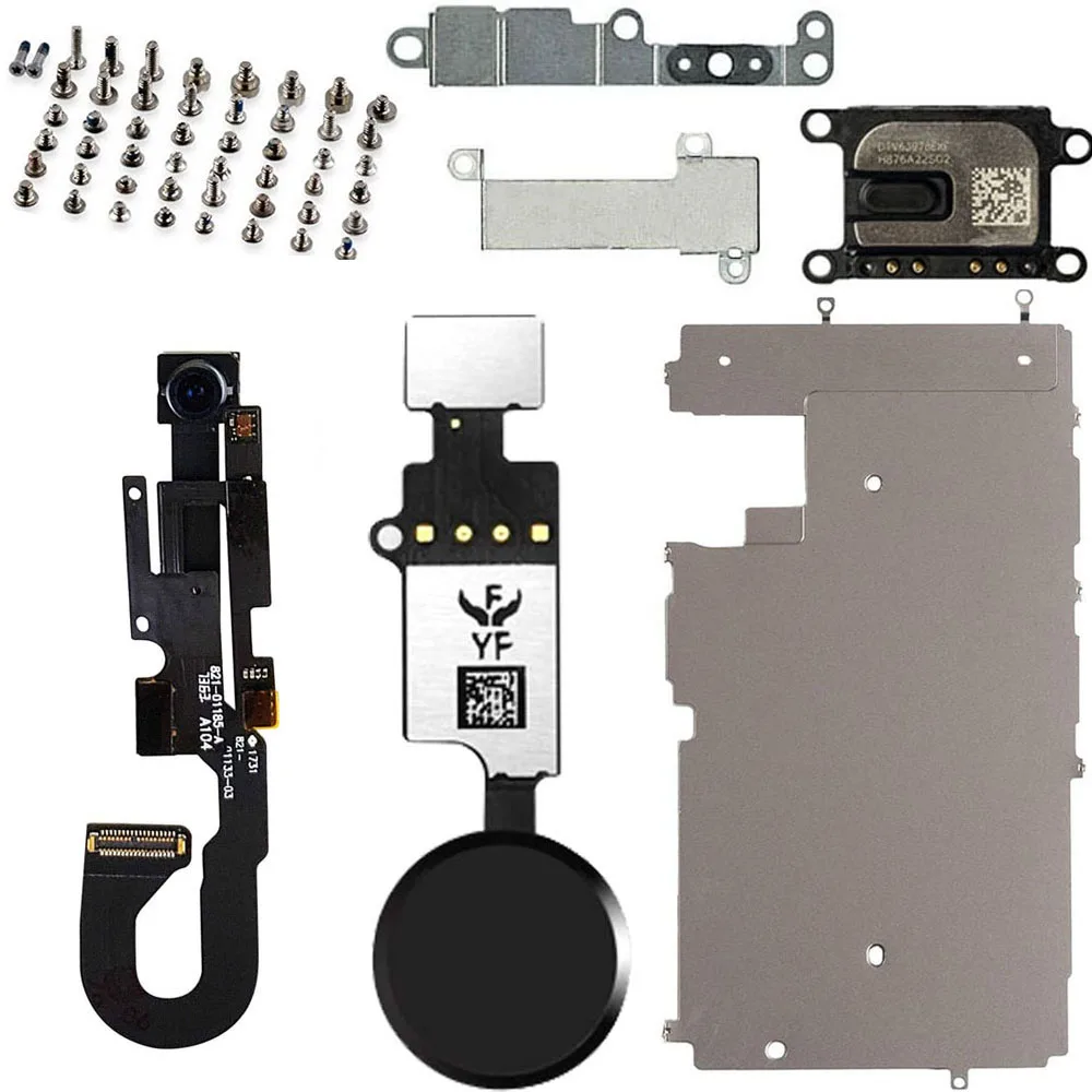 For iPhone 7 7 Plus Screen Metal Bracket Front Camera Flex Cable Home Button Key With Full Screws Small Parts Set Replacement
For iPhone 7 7 Plus Screen Metal Bracket Front Camera Flex Cable Home Button Key With Full Screws Small Parts Set Replacement