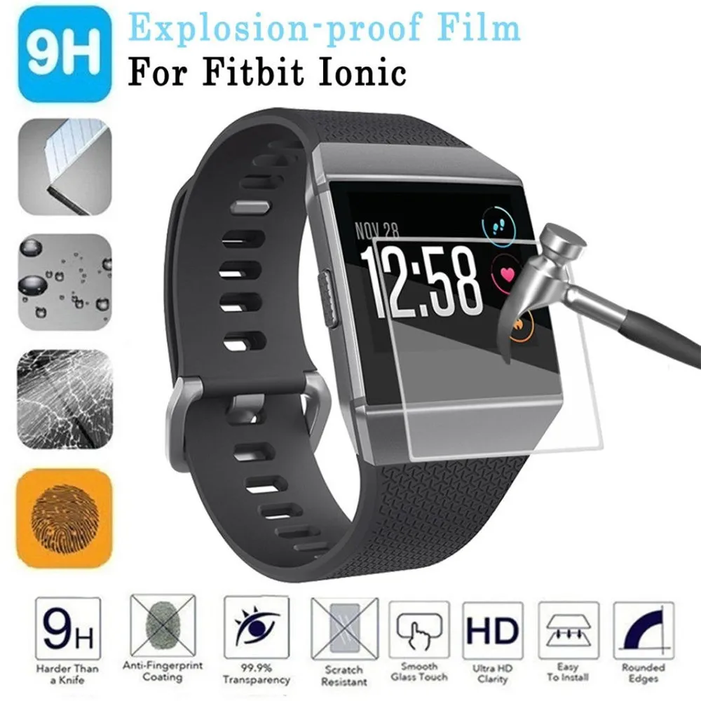 

New Ultra Thin Bracelet Screen Protectors protective Film HD Anti-scratch TPU Screen Protector for Fitbit ionic Watch Accessores