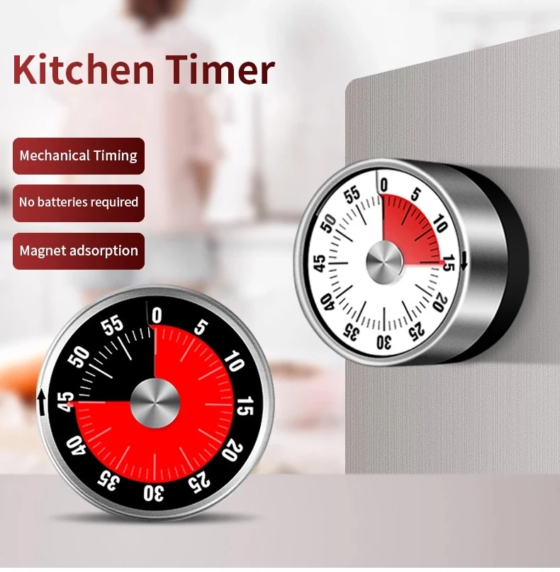 Kitchen Timers Visual Timer Mechanical Kitchen Timer 60-Minutes Alarm Cooking Timer with Loud Alarm Magnetic Clock Timer
Kitchen Timers Visual Timer Mechanical Kitchen Timer 60-Minutes Alarm Cooking Timer with Loud Alarm Magnetic Clock Timer