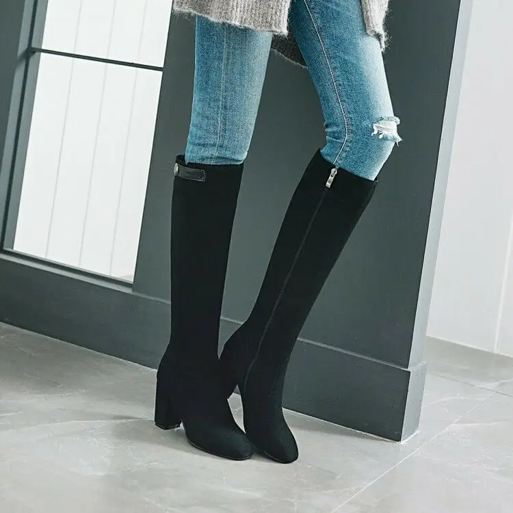 Ladies Riding Boots Knee High Block Heels Equestrian Casual Shoes Size New
Ladies Riding Boots Knee High Block Heels Equestrian Casual Shoes Size New