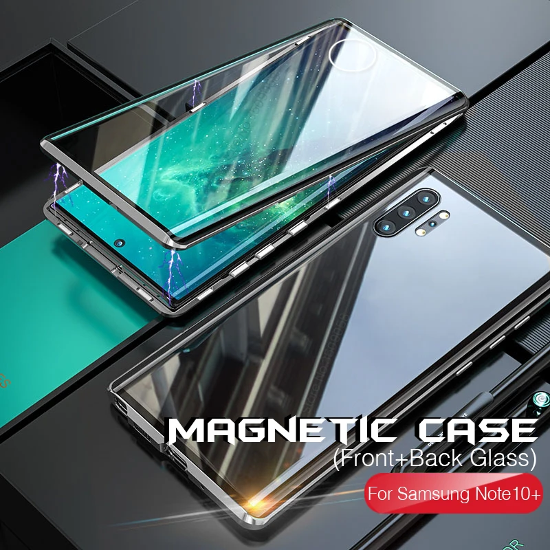 360 Full Body Protective Case For Samsung Galaxy Note 10 Plus Pro Note10 Aluminum Metal Magnetic Bumper Double Side Glass Case
360 Full Body Protective Case For Samsung Galaxy Note 10 Plus Pro Note10 Aluminum Metal Magnetic Bumper Double Side Glass Case