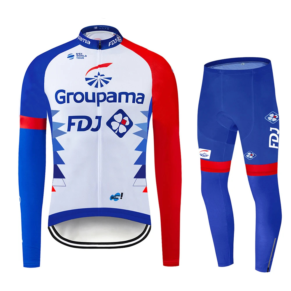 2021 FDJ Pro Team Breathable Cycling Clothes Set Long Sleeve Autumn Jersey Men Suit Outdoor Sportful Bike MTB Clothing
2021 FDJ Pro Team Breathable Cycling Clothes Set Long Sleeve Autumn Jersey Men Suit Outdoor Sportful Bike MTB Clothing