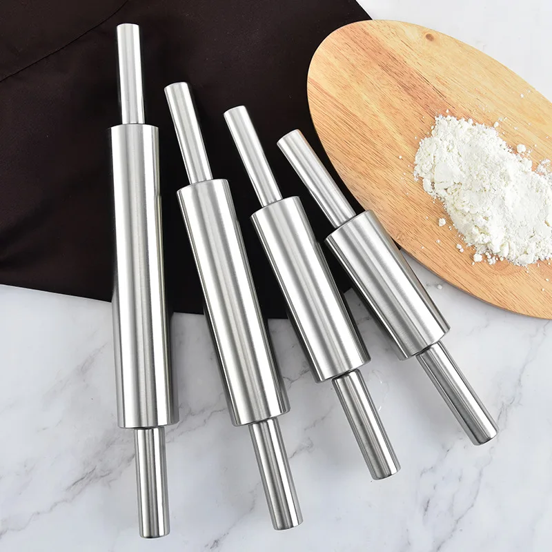 Stainless Steel Non-stick Rolling Pin Pastry Dough Roller Pizza Cookie Dumplings Noodles Making Baking Tool Kitchen Accessories
Stainless Steel Non-stick Rolling Pin Pastry Dough Roller Pizza Cookie Dumplings Noodles Making Baking Tool Kitchen Accessories