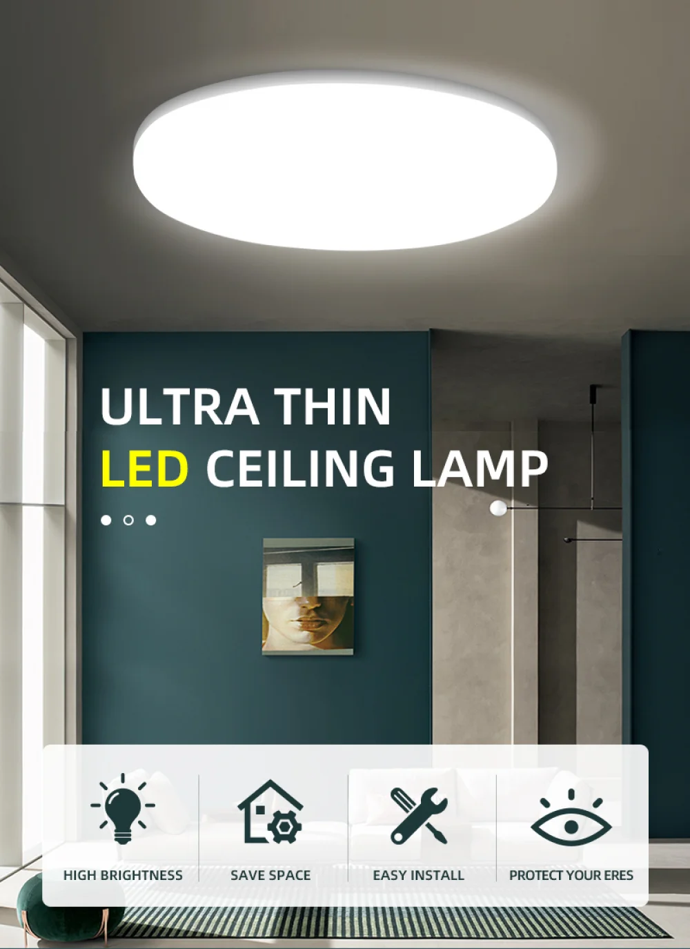 15/20/30/50w Ultra-thin Led Ceiling Light Modern Surface Mount Led Panel Ceiling Light For Living Room Lighting Installation
15/20/30/50w Ultra-thin Led Ceiling Light Modern Surface Mount Led Panel Ceiling Light For Living Room Lighting Installation
