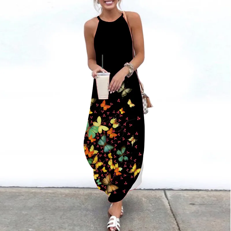 2021 Summer Long Skirt New European and American Strapless Sexy Fashion Suspender Printed Beach Dress
2021 Summer Long Skirt New European and American Strapless Sexy Fashion Suspender Printed Beach Dress