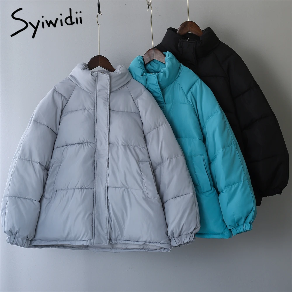 Syiwidii Winter Jackets for Women Thicken Warm Oversized Loose Coat Casual Elegant Stand Collar Pocket Outerwear Ladies Parkas
Syiwidii Winter Jackets for Women Thicken Warm Oversized Loose Coat Casual Elegant Stand Collar Pocket Outerwear Ladies Parkas