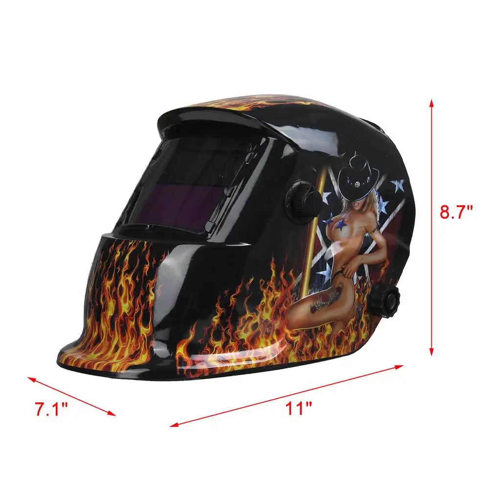 Solar Auto Darkening Welding Helmet Adjustable Range Electric Welding Mask Helmet for MIG MMA TIG Welder Mask Protective Gear
Solar Auto Darkening Welding Helmet Adjustable Range Electric Welding Mask Helmet for MIG MMA TIG Welder Mask Protective Gear