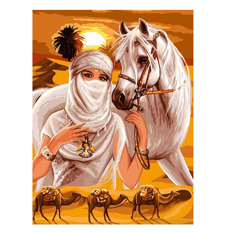 5D DIY Diamond Painting Desert girl and horses Handicraft Needlework Diamond Embroidery Resinstone Diamond Cross Stitch Mosaic
5D DIY Diamond Painting Desert girl and horses Handicraft Needlework Diamond Embroidery Resinstone Diamond Cross Stitch Mosaic