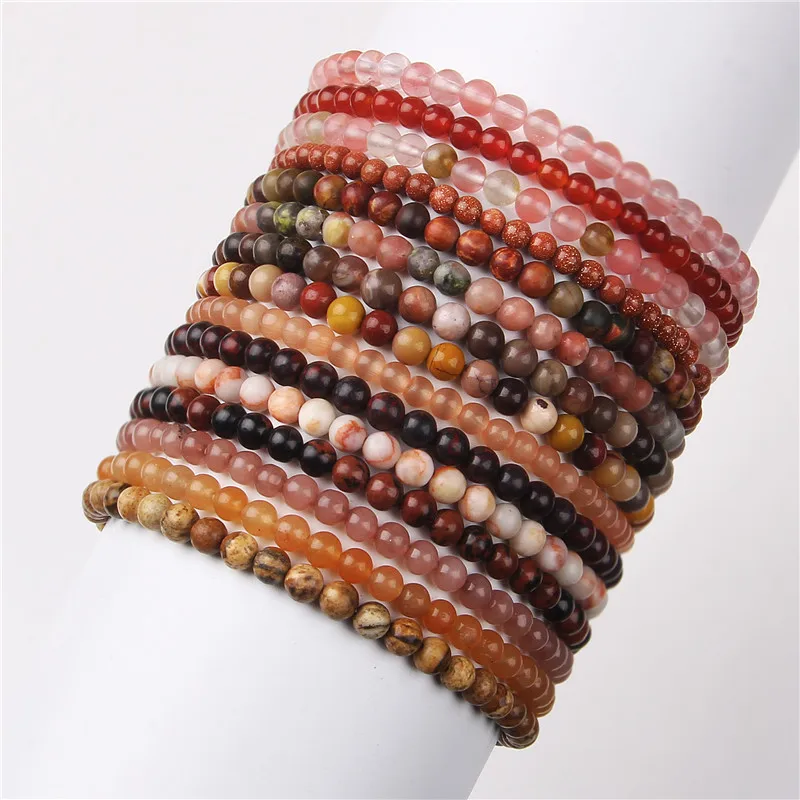 4mm Red Beads Bracelet Lucky Natural Stone Agat Jades Cat Eye Round Mini Bead Bangles For Women Healing Reiki Exquisite Jewelry
4mm Red Beads Bracelet Lucky Natural Stone Agat Jades Cat Eye Round Mini Bead Bangles For Women Healing Reiki Exquisite Jewelry