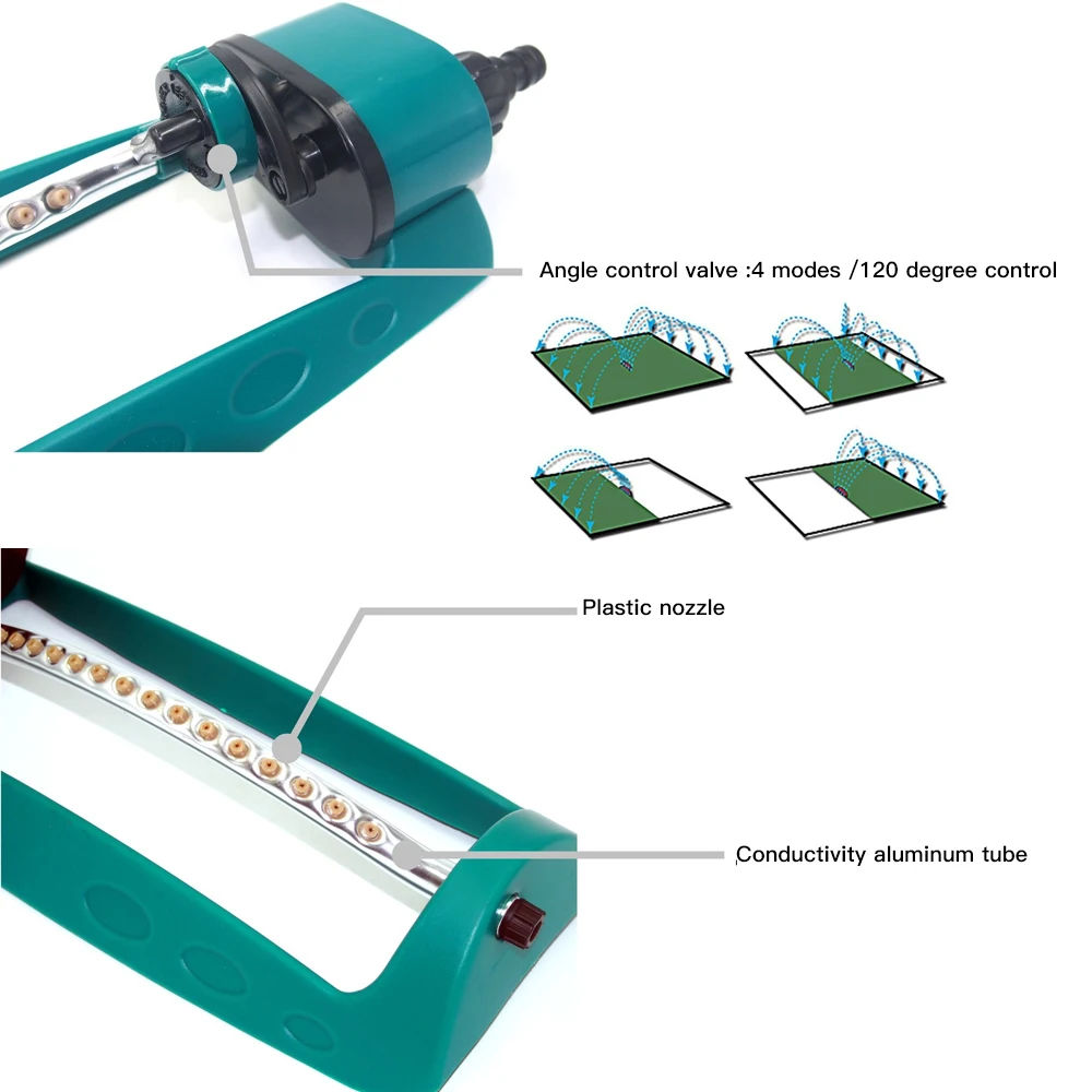 15 Hole Lawn Garden Sprinkler Automatic Garden Water Sprinklers Lawn Irrigation Rotation Aluminum Tube 2 Sided Coverage Hot
15 Hole Lawn Garden Sprinkler Automatic Garden Water Sprinklers Lawn Irrigation Rotation Aluminum Tube 2 Sided Coverage Hot