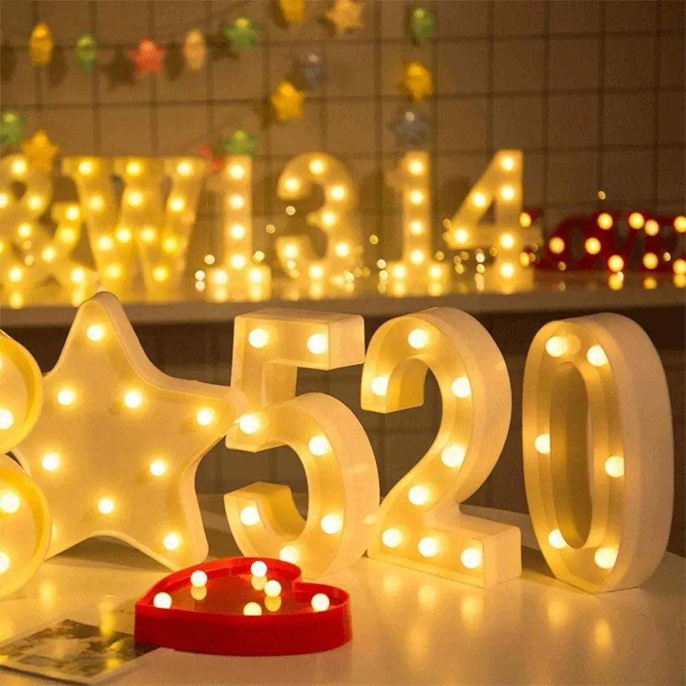 Alphabet Letter LED Lights Luminous Number Lamp Decor Battery Night Light for home Wedding Birthday Christmas party Decorat F2Q5
Alphabet Letter LED Lights Luminous Number Lamp Decor Battery Night Light for home Wedding Birthday Christmas party Decorat F2Q5