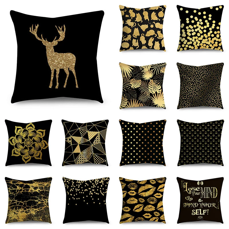 2021New Polyester Pillowcase Black Gold Light Luxury Cushion Cover Home Textile Products Modern Printed Pillowcase Hot Sale
2021New Polyester Pillowcase Black Gold Light Luxury Cushion Cover Home Textile Products Modern Printed Pillowcase Hot Sale