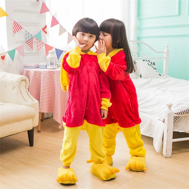 Kigurumi/Пижама с медведем Рождественский подарок для детей теплый комбинезон