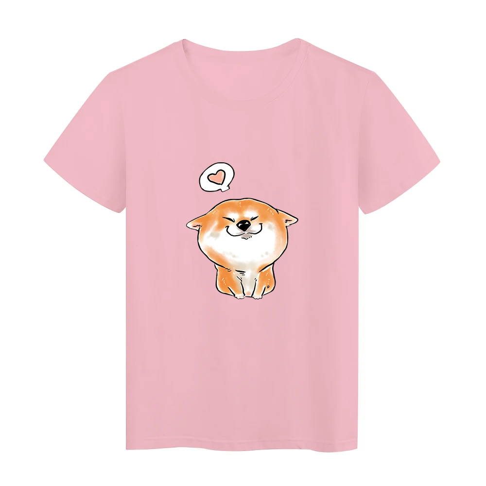 Футболка Shiba Inu Woman Love Best Friend Forever футболка одежда Kawaii Y2K Harajuku модная с коротким