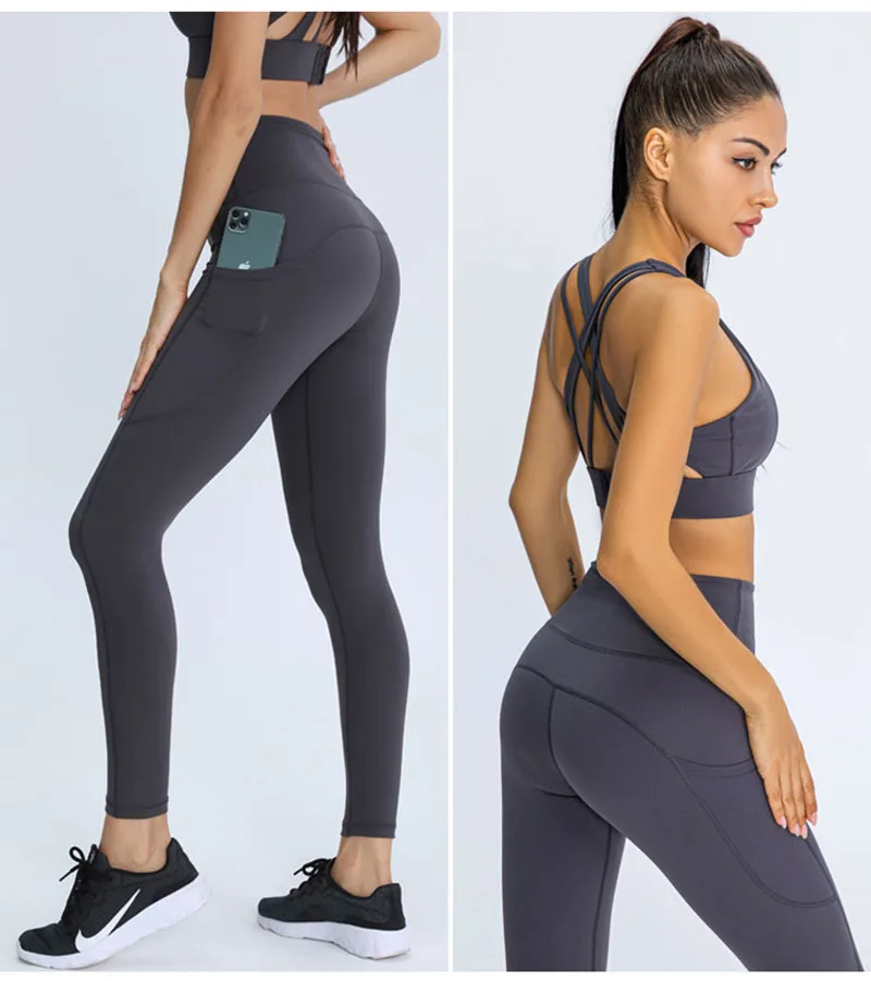 Seamless Women 2 Piece Gym Sets Sports Bras with Padded Fitness Leggings with Pocket Yoga Suit Running Sports Suits Sportswear
Seamless Women 2 Piece Gym Sets Sports Bras with Padded Fitness Leggings with Pocket Yoga Suit Running Sports Suits Sportswear