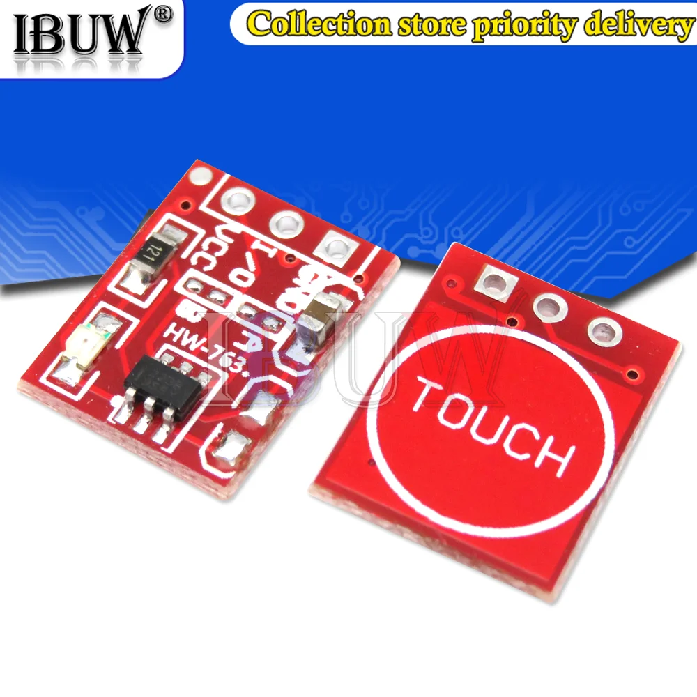 

5PCS TTP223 Touch button module Self-Locking/No-Locking Capacitive switch single channel modifies sensor