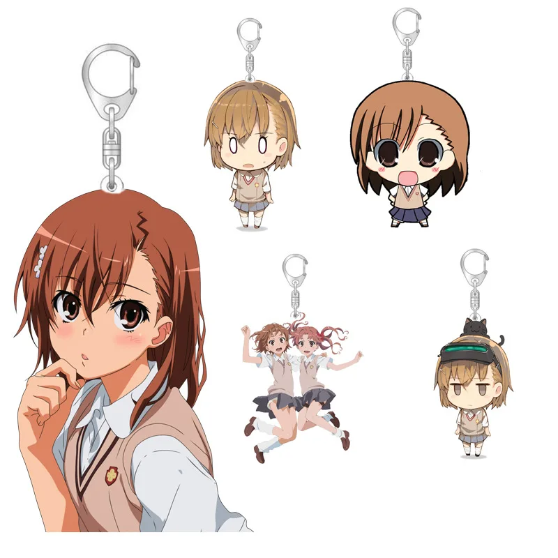 Misaka Mikoto Woman Keychain Acrylic Charms Man Key Chain Men Pendant Key Ring Girls Key Holder Jewelry Llaveros Shirai Kuroko 
Misaka Mikoto Woman Keychain Acrylic Charms Man Key Chain Men Pendant Key Ring Girls Key Holder Jewelry Llaveros Shirai Kuroko