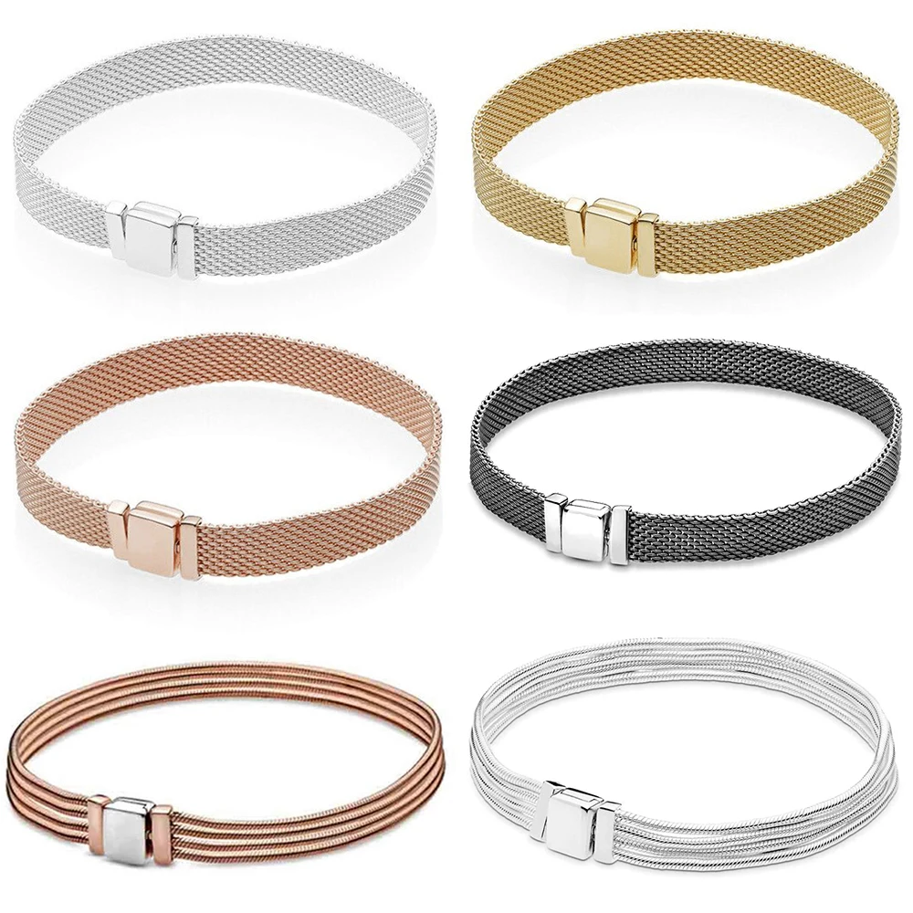 2020 NEW 100% 925 Sterling Silver Reflexions Bracelet Fit European Charm Beads For Women Gift Original Fashion DIY Jewelry Gift
2020 NEW 100% 925 Sterling Silver Reflexions Bracelet Fit European Charm Beads For Women Gift Original Fashion DIY Jewelry Gift