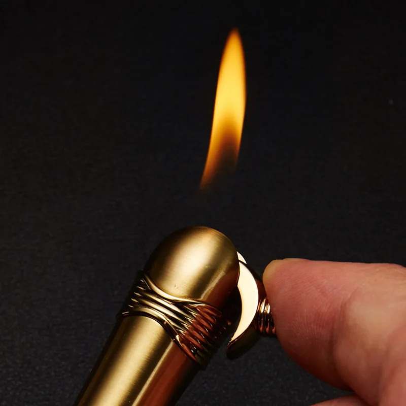 New Product Creative Personality Metal Gas Inflatable Lighter Fashion Compact Windproof Portable Lighter Accessories for Men
New Product Creative Personality Metal Gas Inflatable Lighter Fashion Compact Windproof Portable Lighter Accessories for Men
