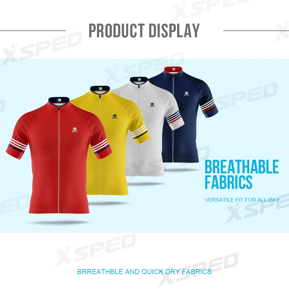 Men's Short Sleeve Cycling Jersey Custom Team Name Logo Clothing Summer Training Cycling Riding Tops Road Bike Sports Quick Dry
Men's Short Sleeve Cycling Jersey Custom Team Name Logo Clothing Summer Training Cycling Riding Tops Road Bike Sports Quick Dry