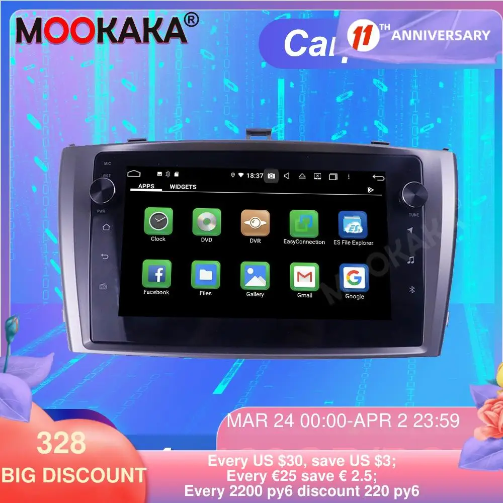 FOR Toyota AVENSIS/2009-2015 Android10 128GB ROM Tesla Screen Car Multimedia Player GPS Navigation Auto Stereo Head unit Carplay
FOR Toyota AVENSIS/2009-2015 Android10 128GB ROM Tesla Screen Car Multimedia Player GPS Navigation Auto Stereo Head unit Carplay