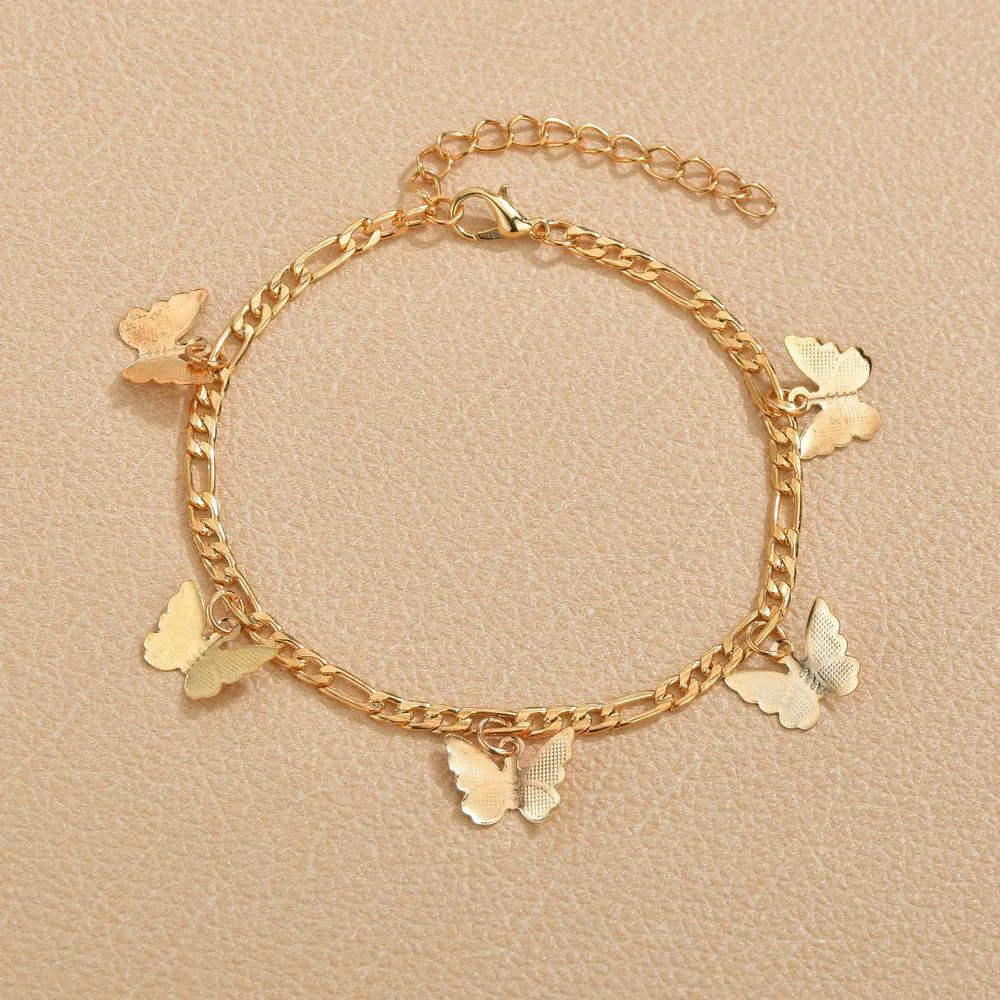 2021 Fashion Butterfly Anklets for Women Bohemian Beach Anklet Gold Silver Color Chain Ankle Bracelet on Leg Foot Jewelry
2021 Fashion Butterfly Anklets for Women Bohemian Beach Anklet Gold Silver Color Chain Ankle Bracelet on Leg Foot Jewelry
