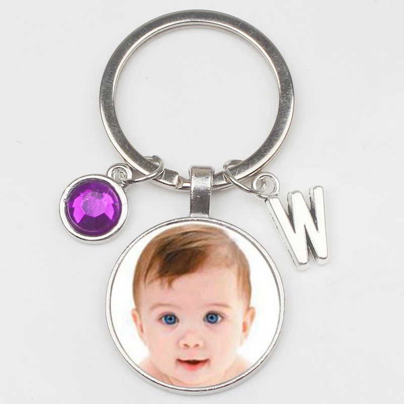 New Personalizeds Photo Purple Crystal Pendant Letter Custom Keychain Baby Photo Children Mom Dad Grandparents Like Family Gift
New Personalizeds Photo Purple Crystal Pendant Letter Custom Keychain Baby Photo Children Mom Dad Grandparents Like Family Gift