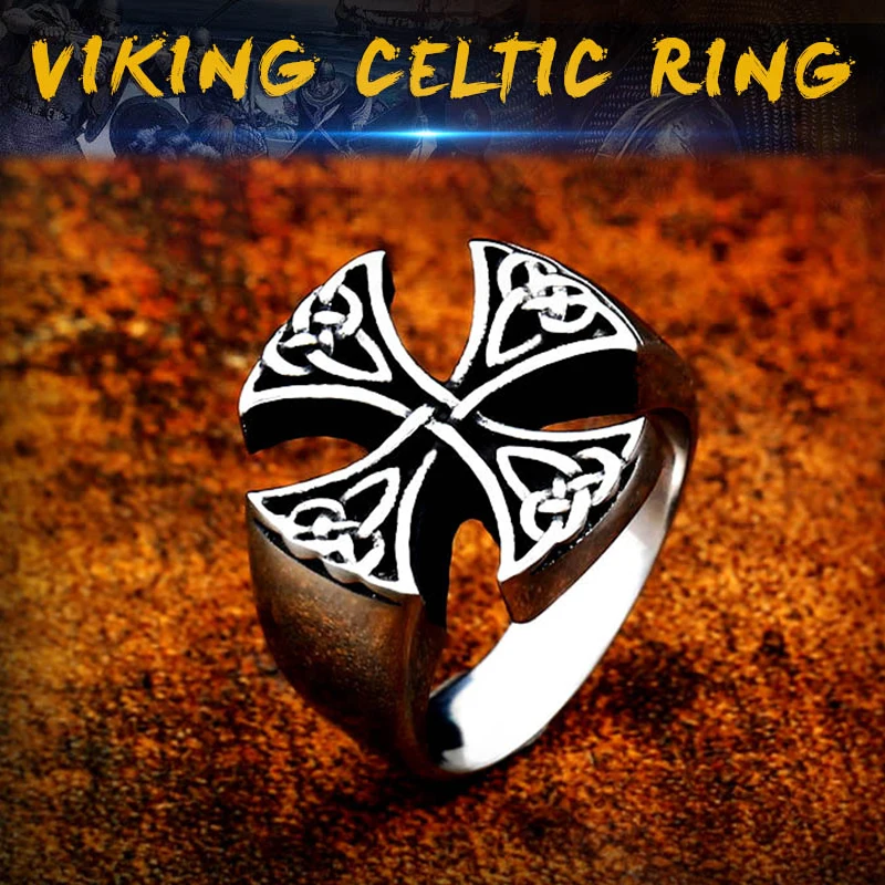 Nordic Viking Celtic Stainless Steel Men's Ring Retro Cross Simple Jewelry Biker Accessories Boyfriend Gift Wholesale
Nordic Viking Celtic Stainless Steel Men's Ring Retro Cross Simple Jewelry Biker Accessories Boyfriend Gift Wholesale