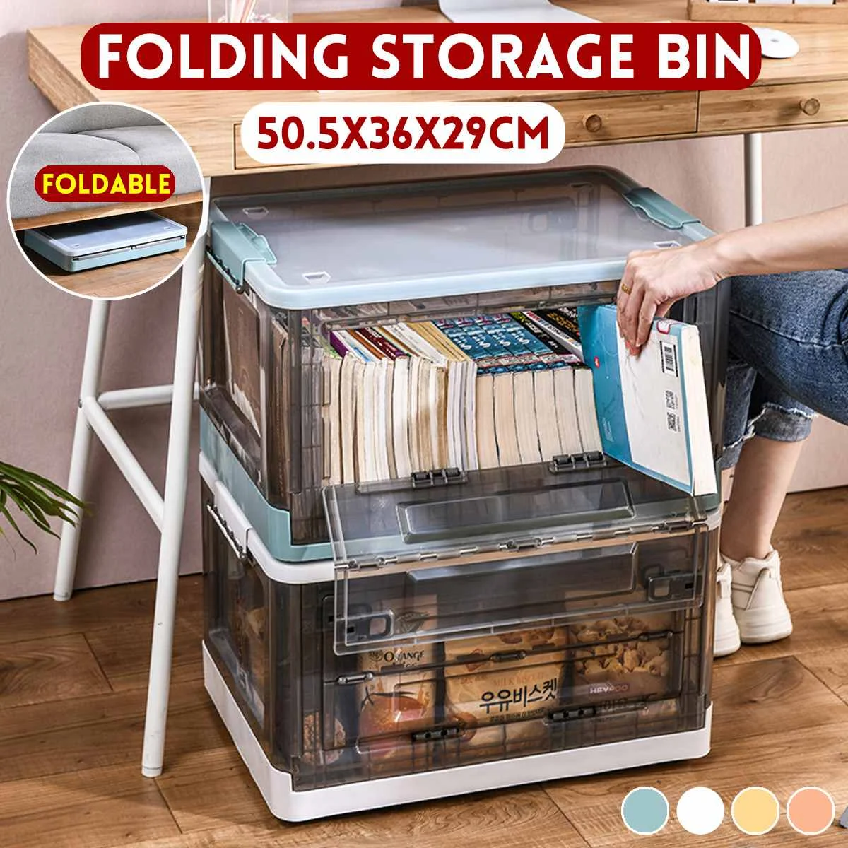 Newest Multi-purpose Folding Storage Box Double Door Large-capacity Packing Toys Clothes Books Organizer With Cover & Wheeled
Newest Multi-purpose Folding Storage Box Double Door Large-capacity Packing Toys Clothes Books Organizer With Cover & Wheeled