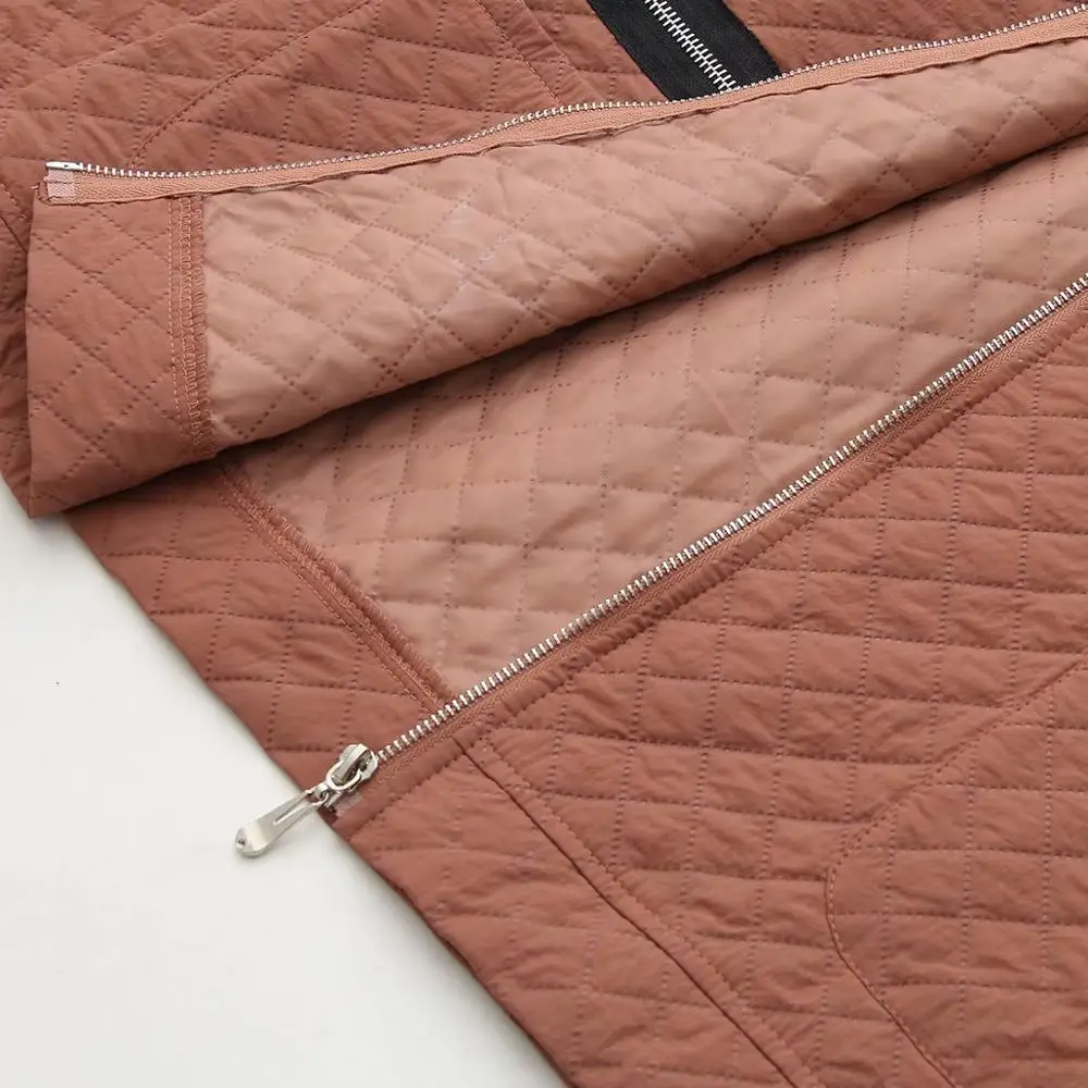 Plus size Plaid thin cotton women parkas coats 2021 new winter autumn casual ladies stand collar jackets female tops coral 
Plus size Plaid thin cotton women parkas coats 2021 new winter autumn casual ladies stand collar jackets female tops coral