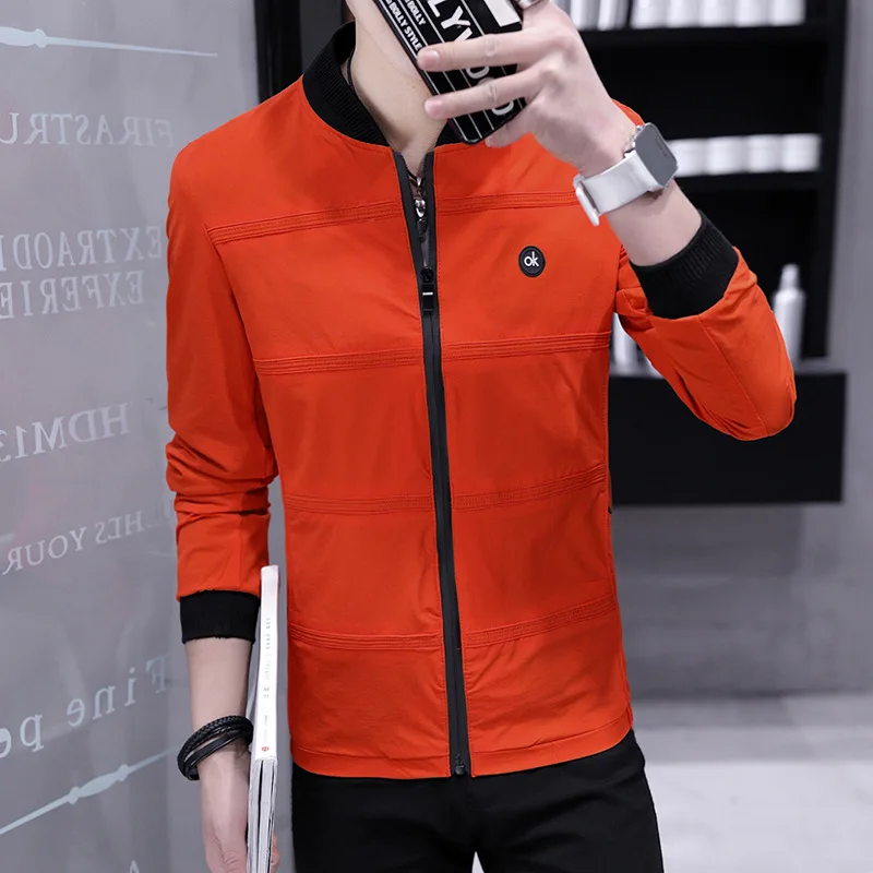 New autumn men's jacket, cultured men's coat, Chao youth casual jacket, men's coat