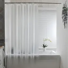 2D Translucent Shower Curtain Partition Silk EVA Waterproof Curtain Bathroom Curtain Toilet Frosted Transparent Curtain