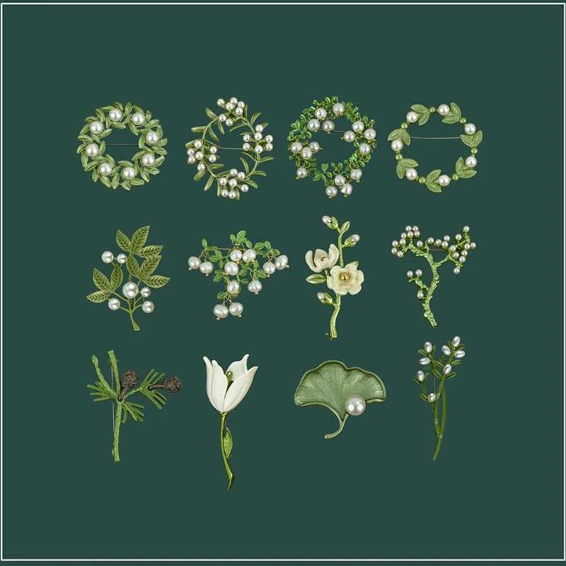 Trendy Green Metal Leaf Pearl Plant Ginkgo Lotus Brooch For Women Girls Coat Accessories Jewelry Gift
Trendy Green Metal Leaf Pearl Plant Ginkgo Lotus Brooch For Women Girls Coat Accessories Jewelry Gift