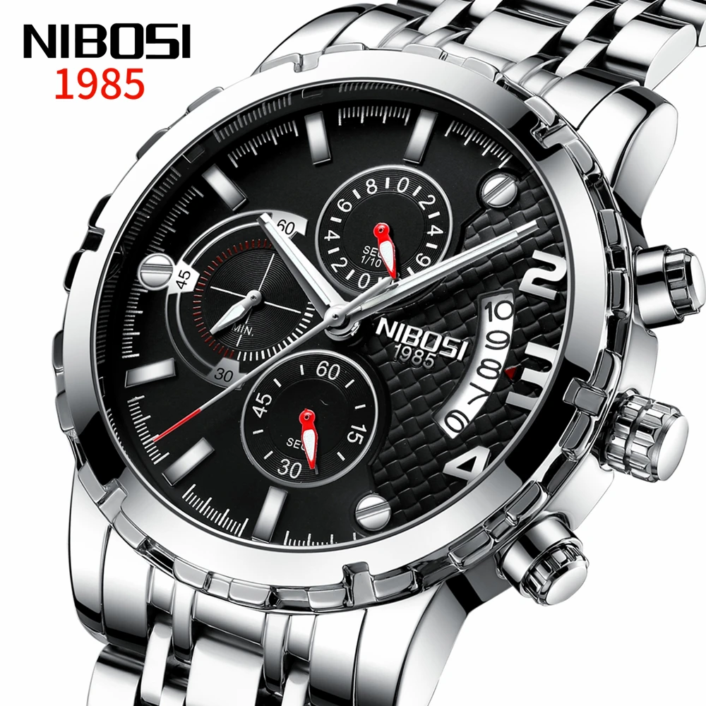 NIBOSI Luxury Mens Watch Top Brand Big Dial Wristwatch Fashion Sport Waterproof Chronograph Quartz Male Watch Relogio Masculino
NIBOSI Luxury Mens Watch Top Brand Big Dial Wristwatch Fashion Sport Waterproof Chronograph Quartz Male Watch Relogio Masculino
