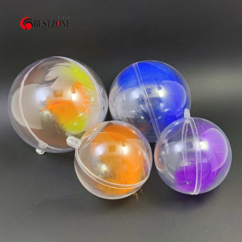 6CM 10Pcs/Lot Plastic Clear Christmas Decorations Hanging Ball Transparent Bauble Candy Ornament Xmas Tree Outdoor Party | Игрушки и
