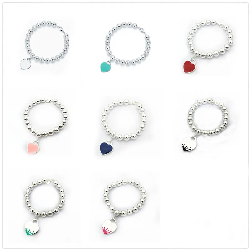 Sterling Silver 925 Classic Popular Fashion Variety Heart Shaped Women 8mm Ball Bead Bracelet Jewelry Holiday Gift
Sterling Silver 925 Classic Popular Fashion Variety Heart Shaped Women 8mm Ball Bead Bracelet Jewelry Holiday Gift